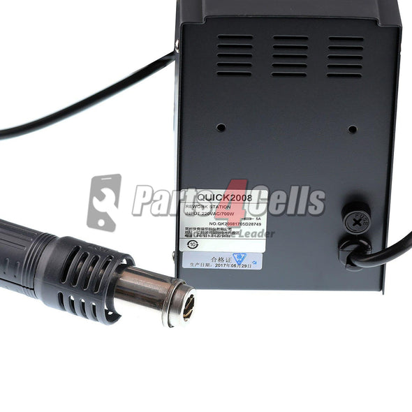 QUICK 2008 ESD Digital Display Heat Gun Welding Rework Soldering Station - 110V w/ US Extra Adapter