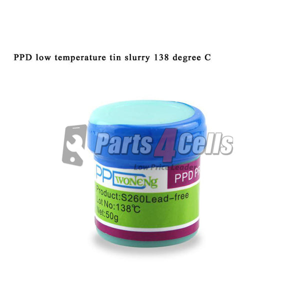 PPD Best Melting Point Lead-Free Solder Paste for A8 A9 A10 A11 - S260 138℃