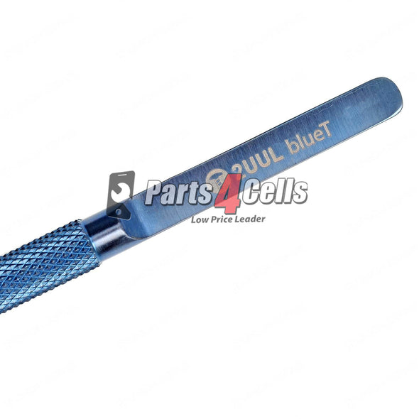 2UUL BlueT Curved Head Titanium Alloy 0.1mm Blue Tweezer for Precise Wire Jump