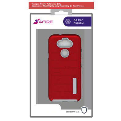 SAFIRE LG Aristo 5 Deluxe Brushed Case Red