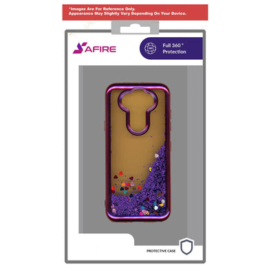 SAFIRE LG Aristo 5 Water Glitter Case Purple