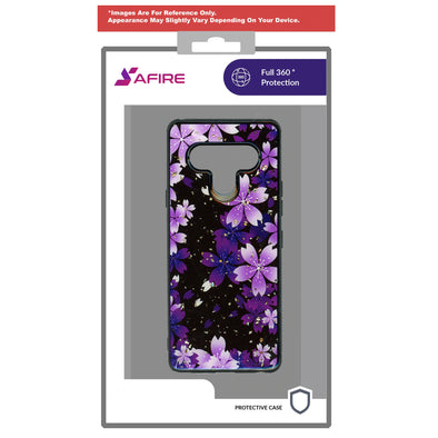 SAFIRE LG Aristo 5 Marble Case Purple Flower