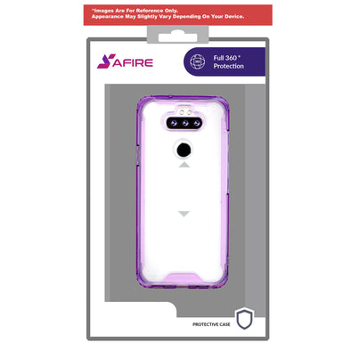 SAFIRE LG Aristo 5 Clear Prozkin Case Purple
