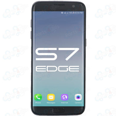 Samsung S7 Edge LCD With Touch + Frame Grey Service Pack with Battery