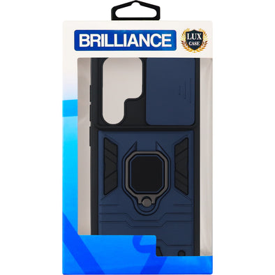 Brilliance LUX Samsung S22 Ultra Warrior Window Case Dark Blue
