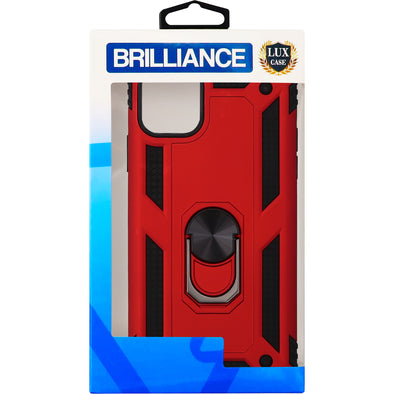 Brilliance LUX iPhone 11 PRO MAX Sergeant Anti-fall Bracket Armor Case Red