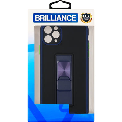 Brilliance LUX iPhone 11 PRO MAX Two-tone Skin Feel Functional Case Navy Blue
