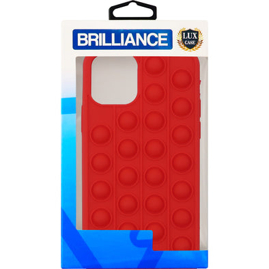 Brilliance LUX iPhone 12 PRO MAX Decompression Solid Case Red