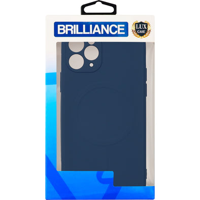 Brilliance LUX iPhone 11 PRO Magnetic wireless charging case Navy Blue