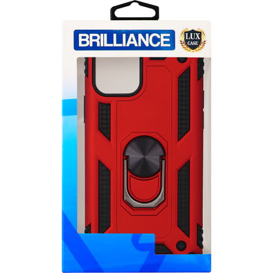 Brilliance LUX iPhone 11 PRO Sergeant Anti-fall Bracket Armor Case Red