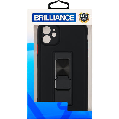 Brilliance LUX iPhone 11 Two-tone Skin Feel Functional Case Black