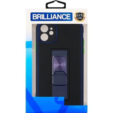 Brilliance LUX iPhone 11 Two-tone Skin Feel Functional Case Navy Blue