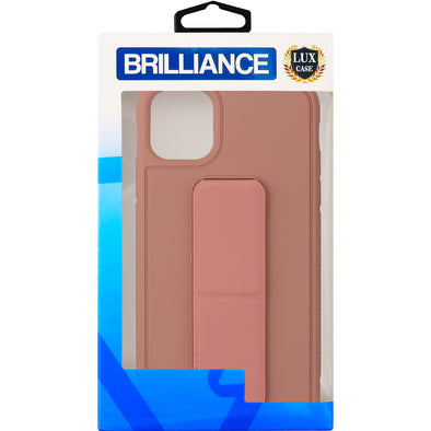 Brilliance LUX iPhone 11 Universal Stand Phone Case Peach
