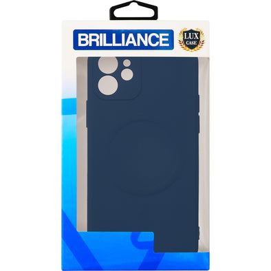 Brilliance LUX iPhone 12 Magnetic wireless charging case Navy Blue