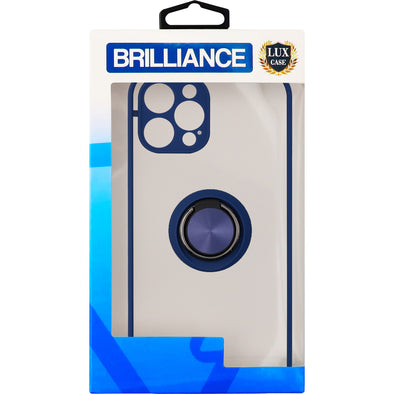 Brilliance LUX iPhone 12 PRO MAX Eagle Eye Skin Feeling Case Navy Blue