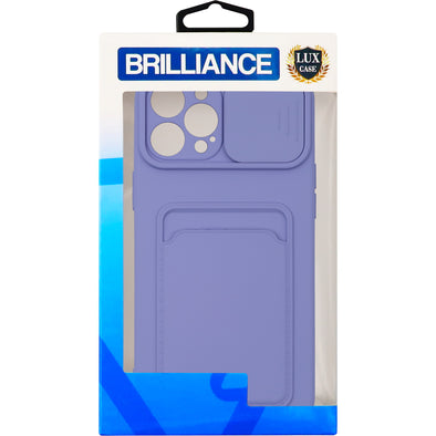 Brilliance LUX iPhone 12 PRO MAX Push window card case Lavander