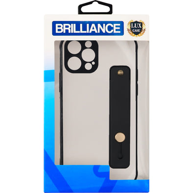 Brilliance LUX iPhone 12 PRO MAX Two-in-one fine Hole case Black