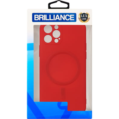 Brilliance LUX iPhone 12 PRO MAX Magnetic wireless charging case Red