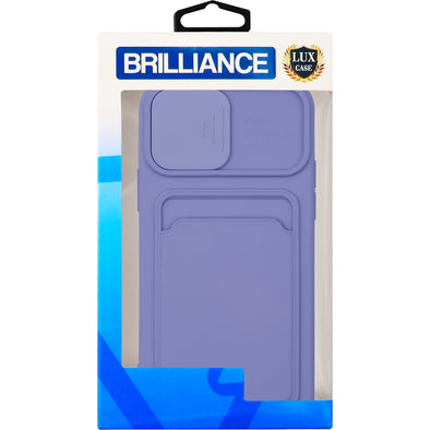 Brilliance LUX iPhone 12 Push window card case Lavander