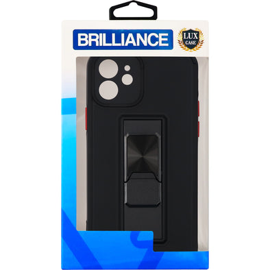 Brilliance LUX iPhone 12 Two-tone Skin Feel Functional Case Black