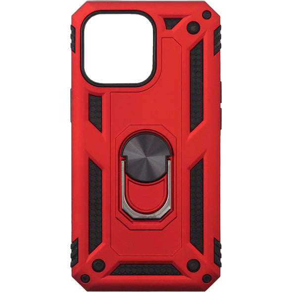 Brilliance LUX iPhone 13 Pro Sergeant Anti-fall Bracket Armor Case Red