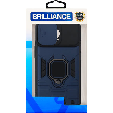 Brilliance LUX iPhone 13 Pro Warrior Window Case Dark Blue