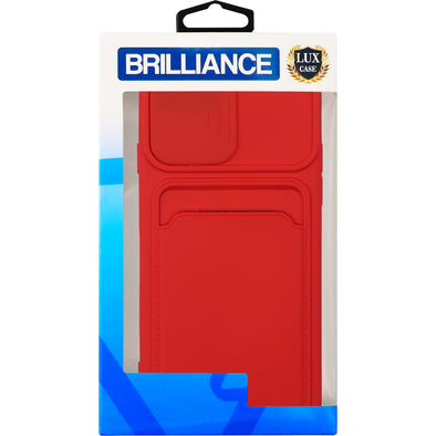 Brilliance LUX iPhone 7G/8G Push window card case Red