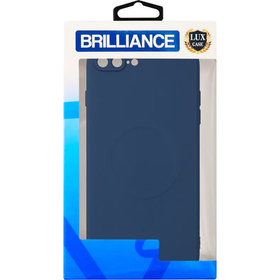 Brilliance LUX iPhone 7P/8P Magnetic wireless charging case Navy Blue
