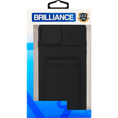 Brilliance LUX iPhone 7P/8P Push window card case Black