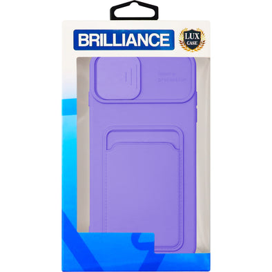 Brilliance LUX iPhone 7P/8P Push window card case Lavander