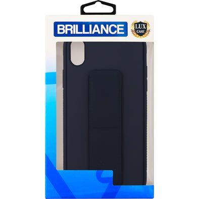 Brilliance LUX iPhone XR Universal Stand Phone Case Navy Blue