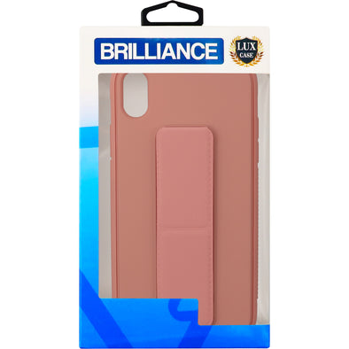 Brilliance LUX iPhone XR Universal Stand Phone Case Peach