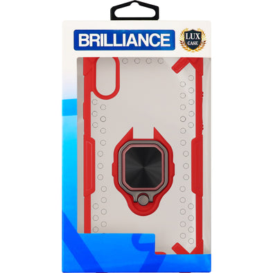 Brilliance LUX iPhone X Vulcan Warrior Case Red
