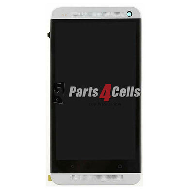 HTC One M7 LCD With Touch + Frame Silver