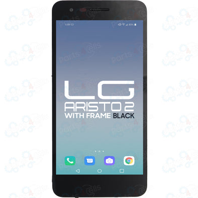 LG Aristo 2 LCD With Touch + Frame Black