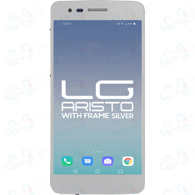 LG Aristo LCD With Touch + Frame Silver