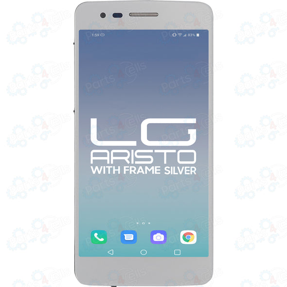 LG Aristo LCD With Touch + Frame Silver