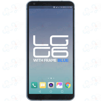 LG G6 LCD With Touch + Frame Blue