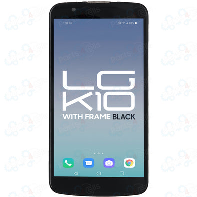 LG K10 LCD With Touch + Frame K420N Black