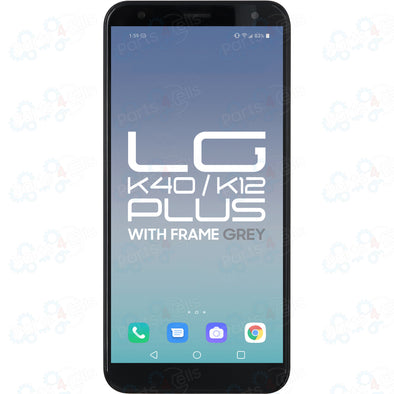 LG K40 2019 / K12 Plus LCD With Touch + Frame Grey