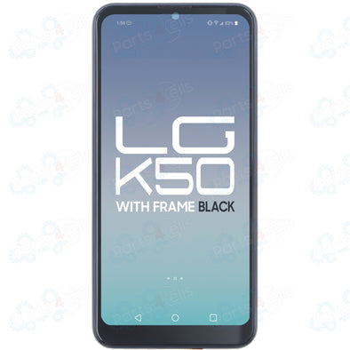LG K50 (2019) X520/  LG Q60 (SINGLE CARD VERSION) LCD WITH TOUCH + FRAME BLACK