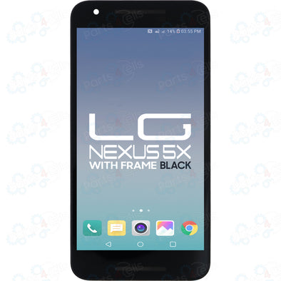 LG Nexus 5X LCD With Touch Frame Black - LG Nexus Parts