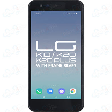 LG Phoenix Plus / K10 (2018) / K11 Prime / K30 / K30 Plus LCD with Touch + Frame Silver