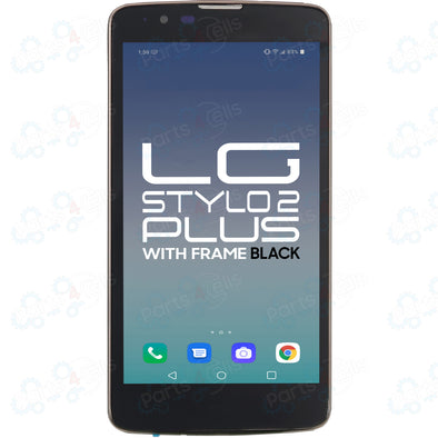 LG Stylo 2 Plus K550 LCD with Touch + Frame Black