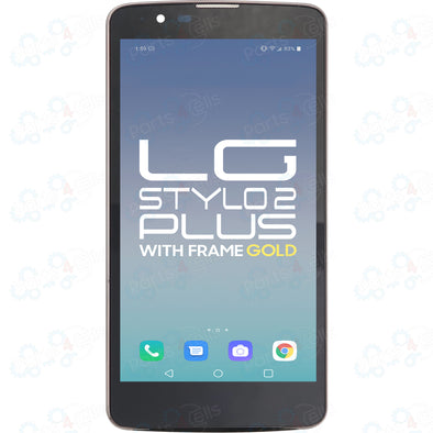 LG Stylo 2 Plus K550 LCD with Touch + Frame Gold