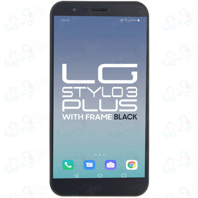 LG Stylo 3 Plus LCD with Touch + Frame Black