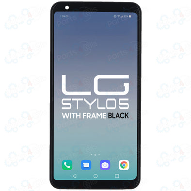 LG Stylo 5 LCD with Touch Black Frame - LG Stylo 5 Parts