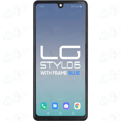 LG Stylo 6 LCD with Touch + Frame Blue