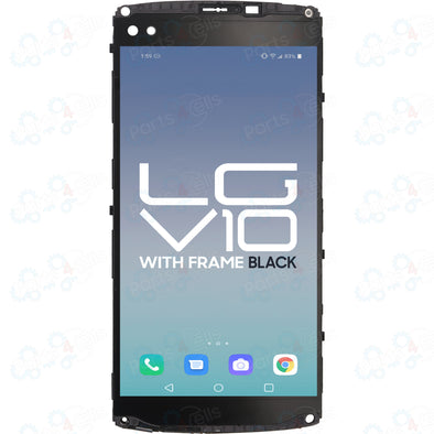 LG V10 H900 LCD With Touch + Frame Black