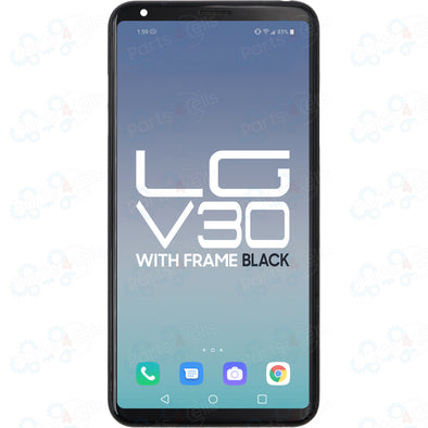 LG V30 Lcd with Touch + Frame Black